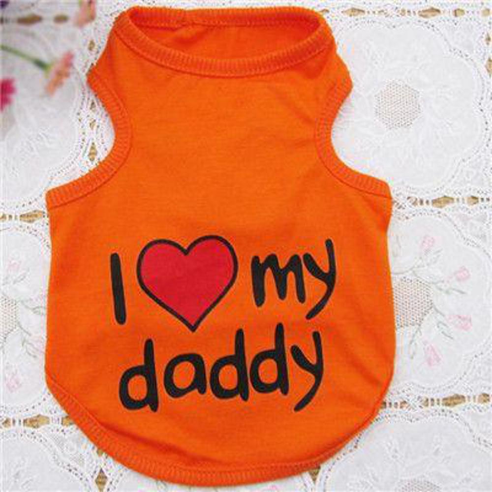Cute Dog T shirt Love Mommy Daddy-DogsTailCircle