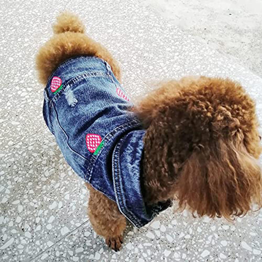 Denim Jumpsuit Small Medium Dogs-DogsTailCircle