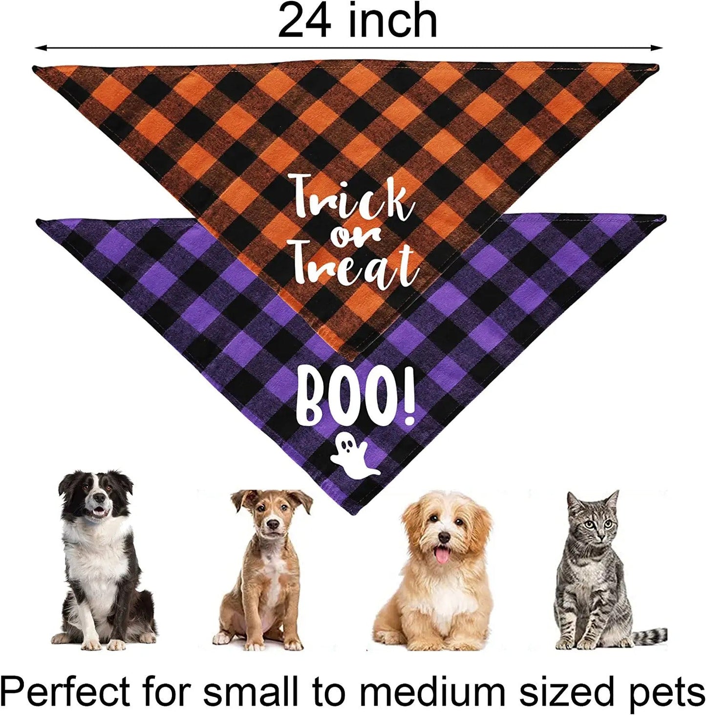 Halloween Dog Bandana - 2 Pack-DogsTailCircle