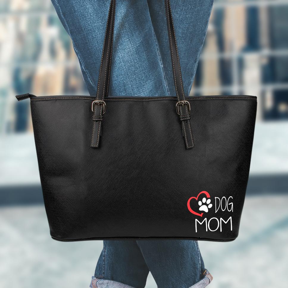 Love Dog Mom Small Tote-DogsTailCircle