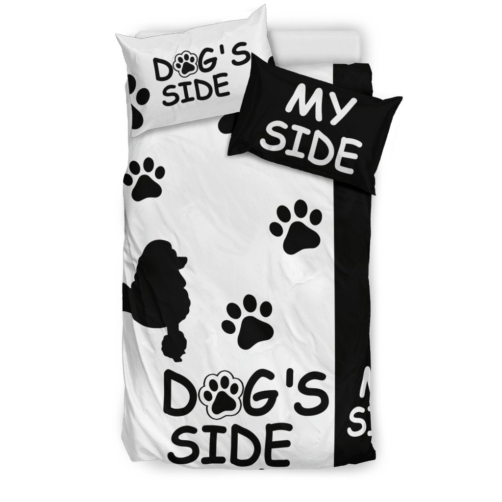 Poodle Duvet Cover Set "Dog's Side, My Side"-DogsTailCircle
