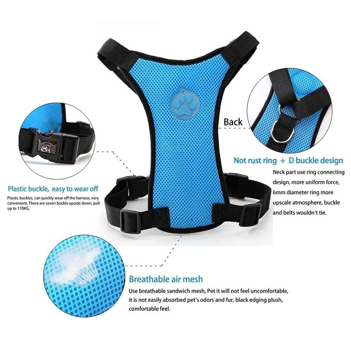 High Quality Soft Mesh Dog Harness-DogsTailCircle