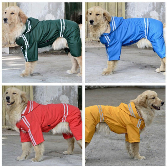 Waterproof Dog Reflective Raincoat-DogsTailCircle