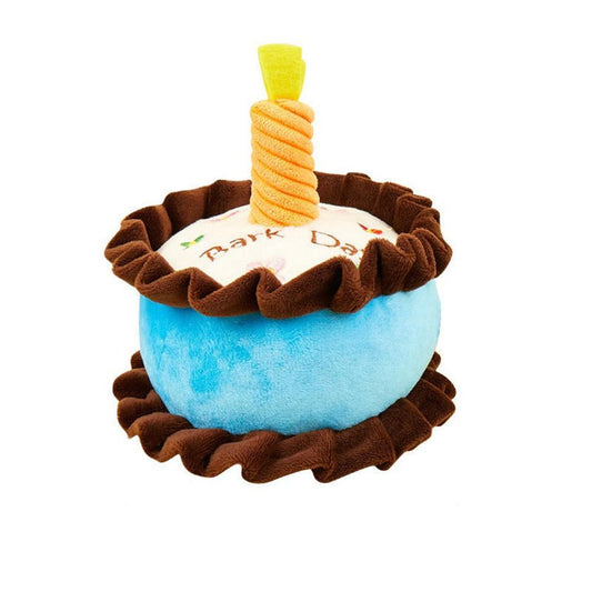 A Plush Chewable Birthday Cake Toy for your Puppy-DogsTailCircle
