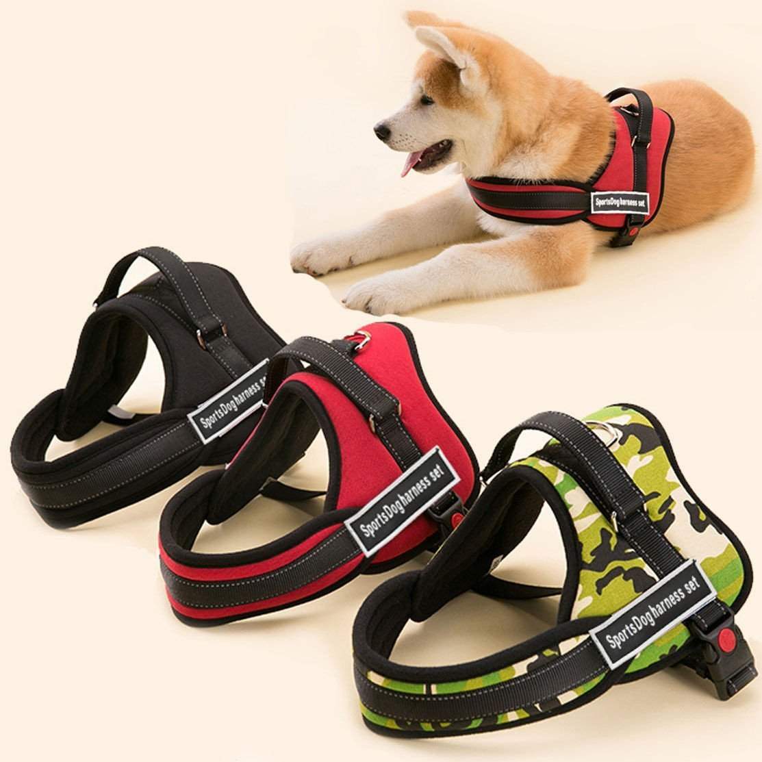 Adjustable Extra comfort Dog Harness-DogsTailCircle