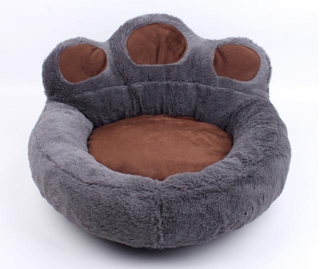 Comforting Fleece Paw Shaped Dog Bed-DogsTailCircle