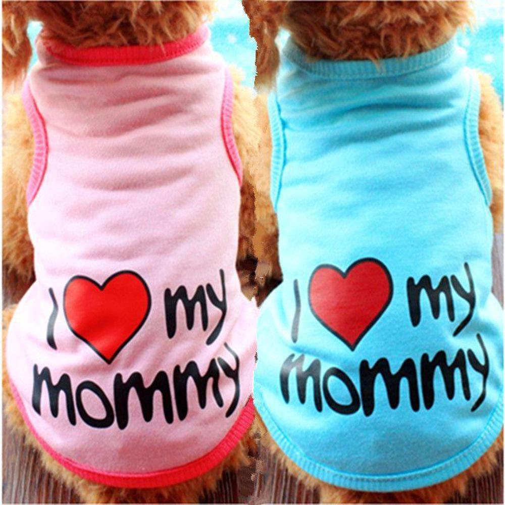 Cute Dog T shirt Love Mommy Daddy-DogsTailCircle