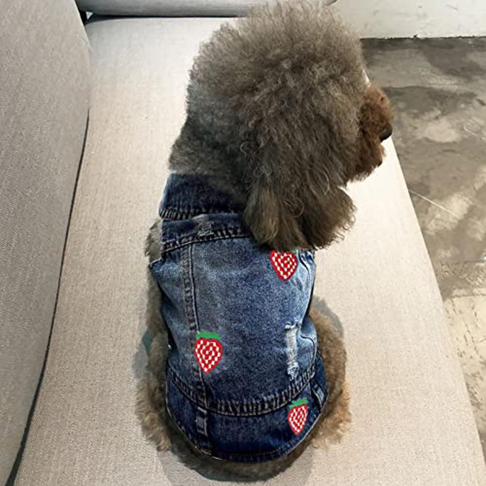 Denim Jumpsuit Small Medium Dogs-DogsTailCircle