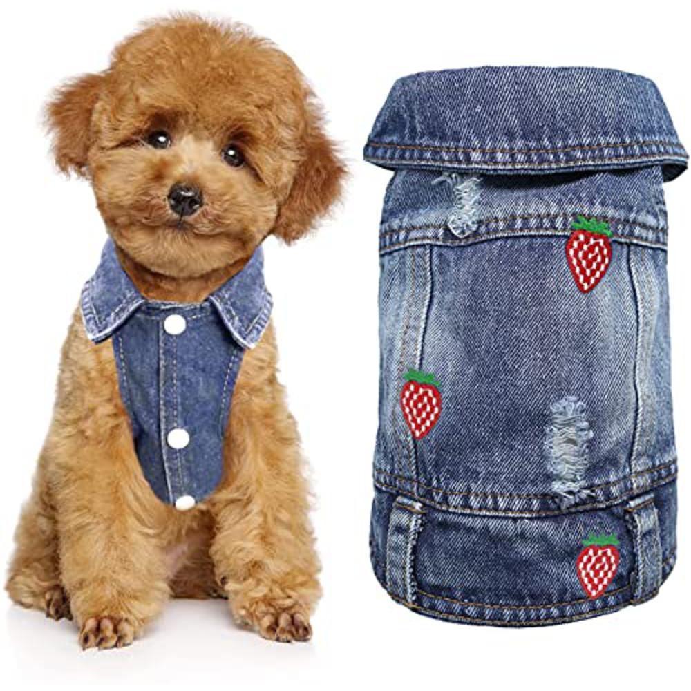 Denim Jumpsuit Small Medium Dogs-DogsTailCircle