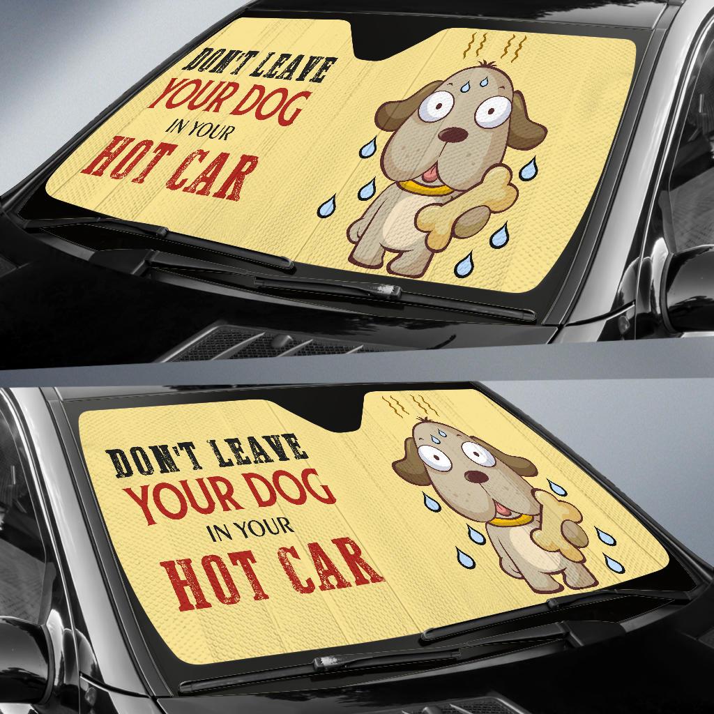 Don't Leave Your Dog in Your Hot Car - Car Sun Shades-DogsTailCircle