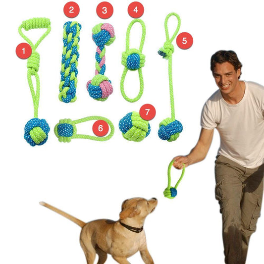 Durable Cotton Dog Rope Toys-DogsTailCircle