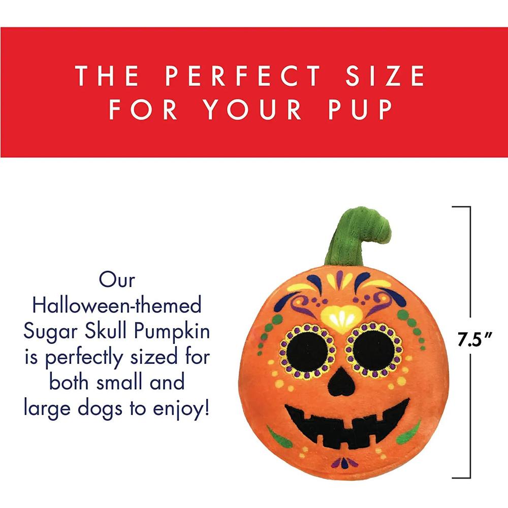 Halloween Dog Plush Squeaker Toy - Korn - Frankenstein - Witch Brew - Bone - Pumpkin-DogsTailCircle