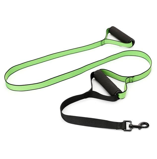 Heavy Duty No Pull Double Handle Training Leash-DogsTailCircle