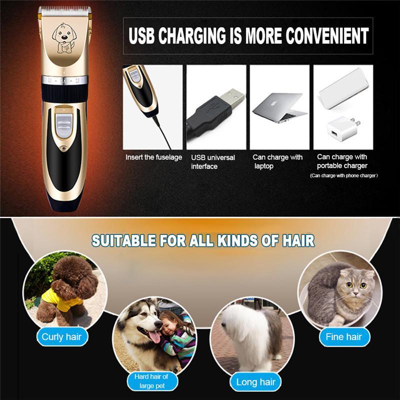 Professional Rechargeable Low-noise Hair Trimmer-DogsTailCircle
