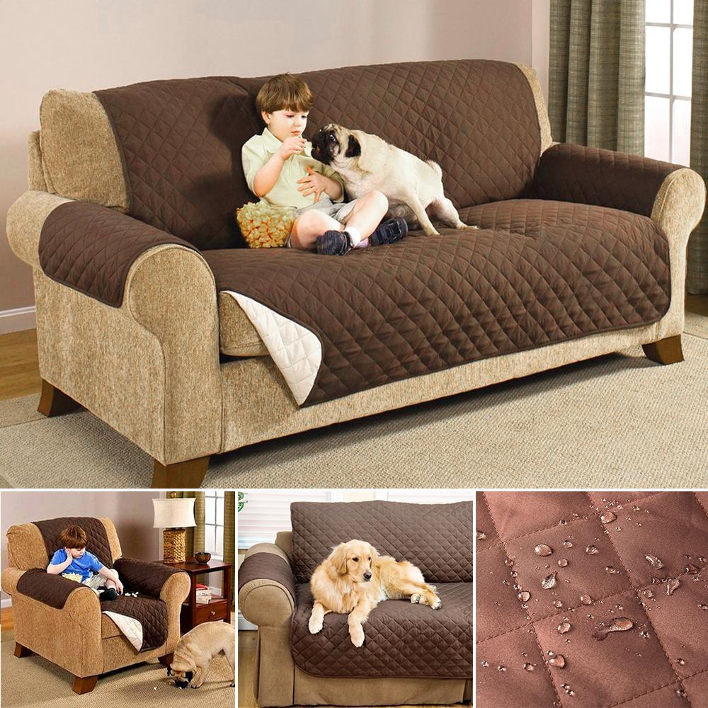 Quilted Waterproof Sofa Slip Cover-DogsTailCircle