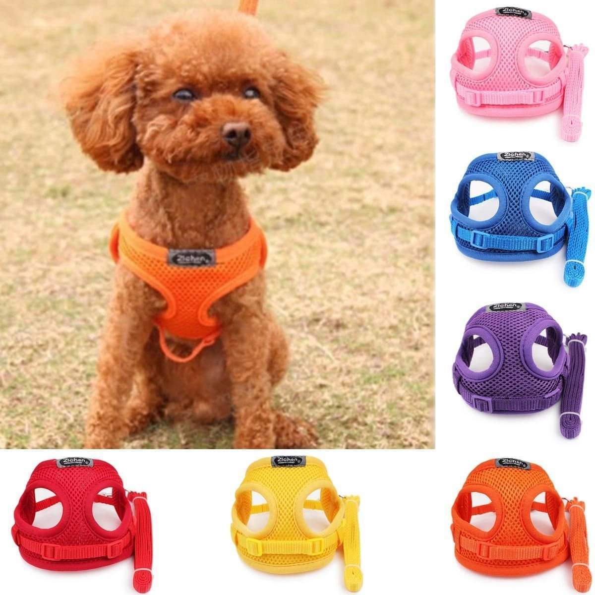 Small Dog Mesh Breathable Soft Harness-DogsTailCircle