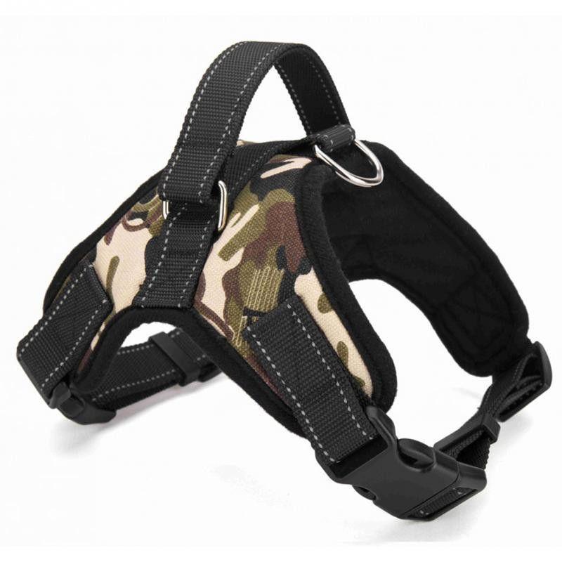 Soft Adjustable Dog Harness With Handle-DogsTailCircle
