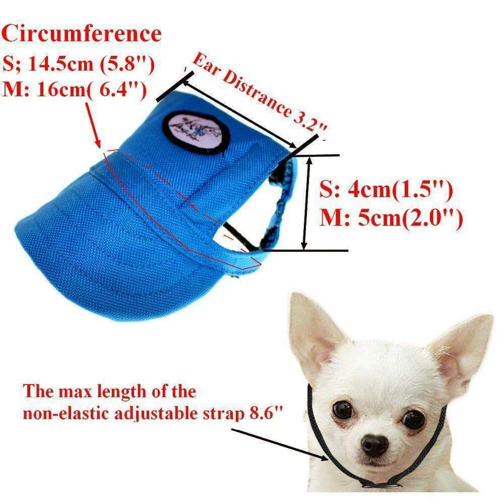 Summer UV Protection Small Dog Baseball Hat-DogsTailCircle