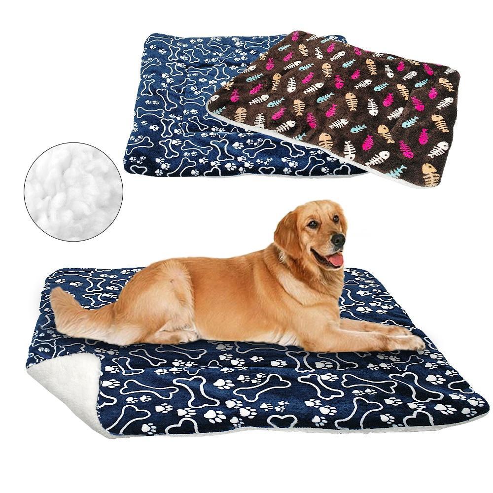 Warm Dog Mat - Fleece Bed-DogsTailCircle