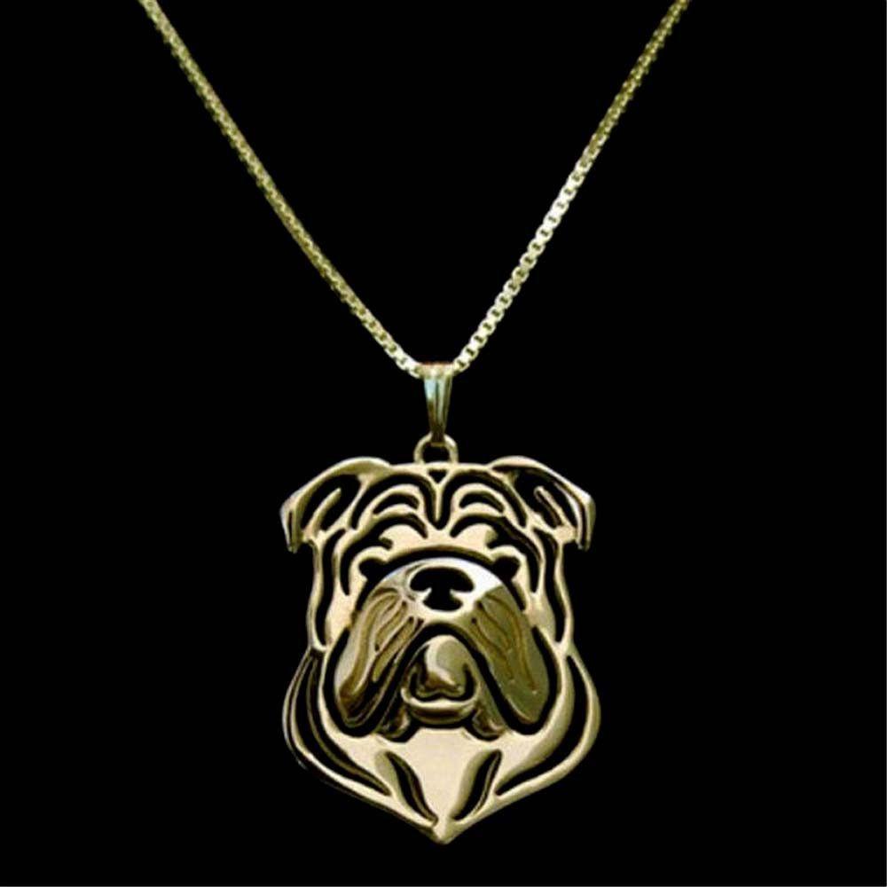 Collectable English Bulldog Necklace-DogsTailCircle