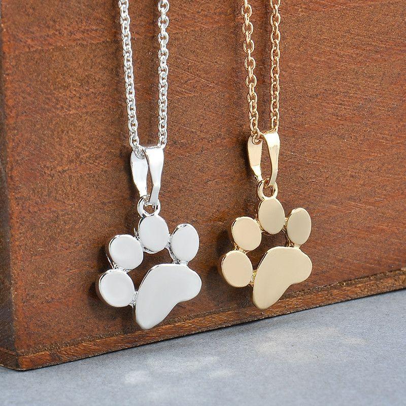 Cute Dog Paw Necklace-DogsTailCircle