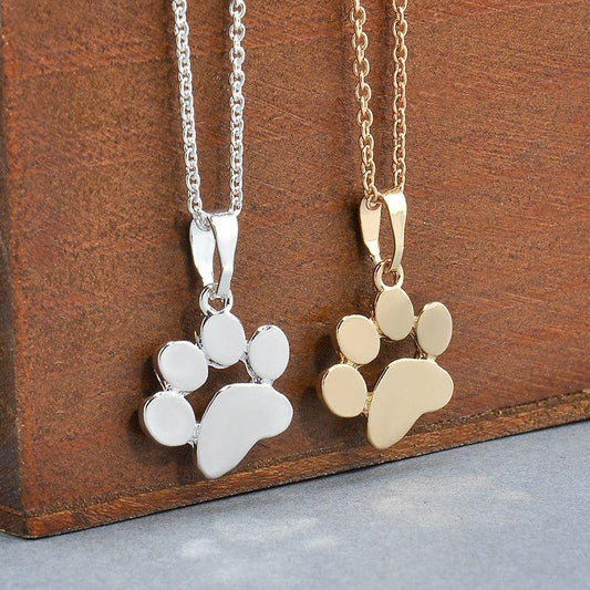 Cute Dog Paw Necklace-DogsTailCircle