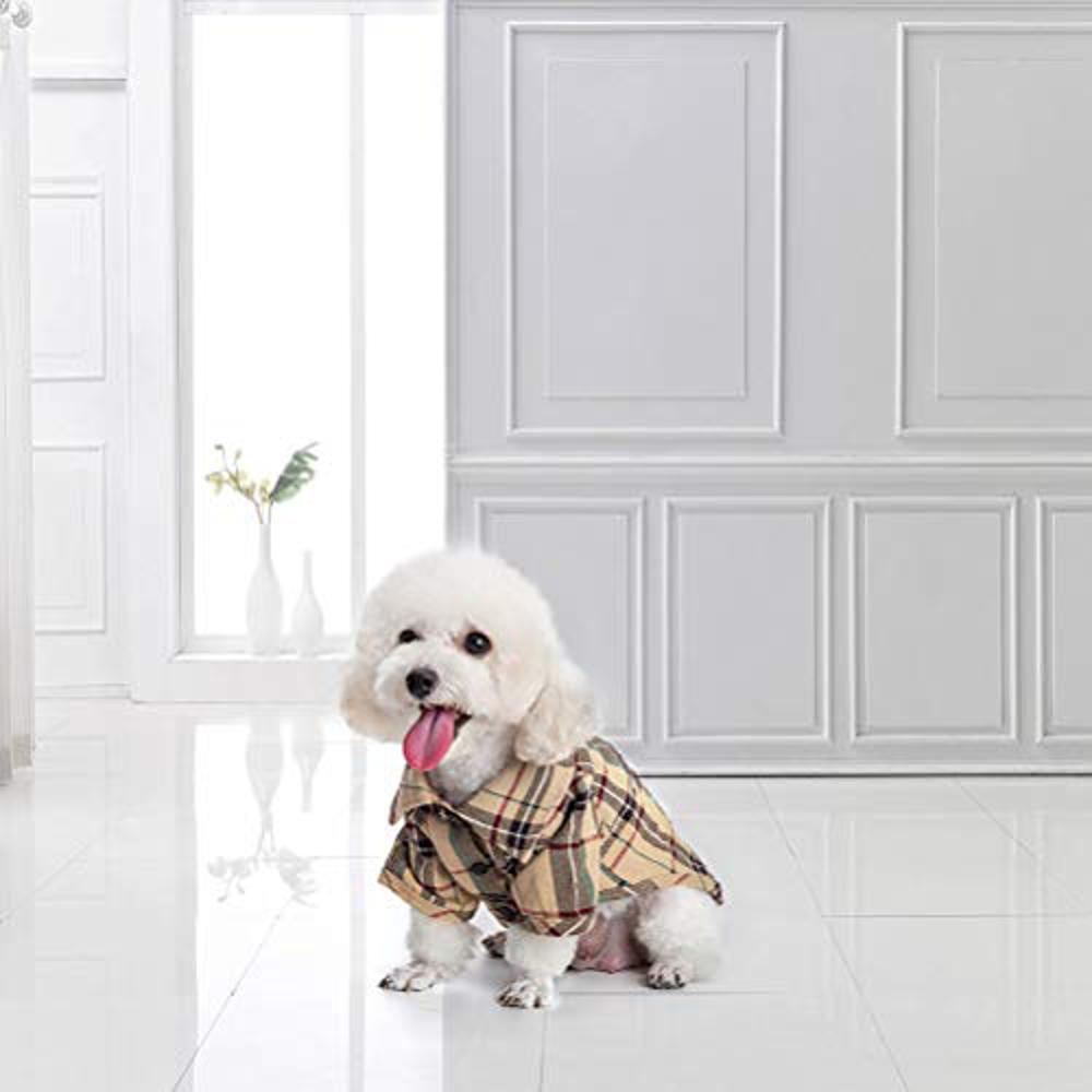 Cute Plaid Dog Shirt for Small Medium Large Dogs-DogsTailCircle