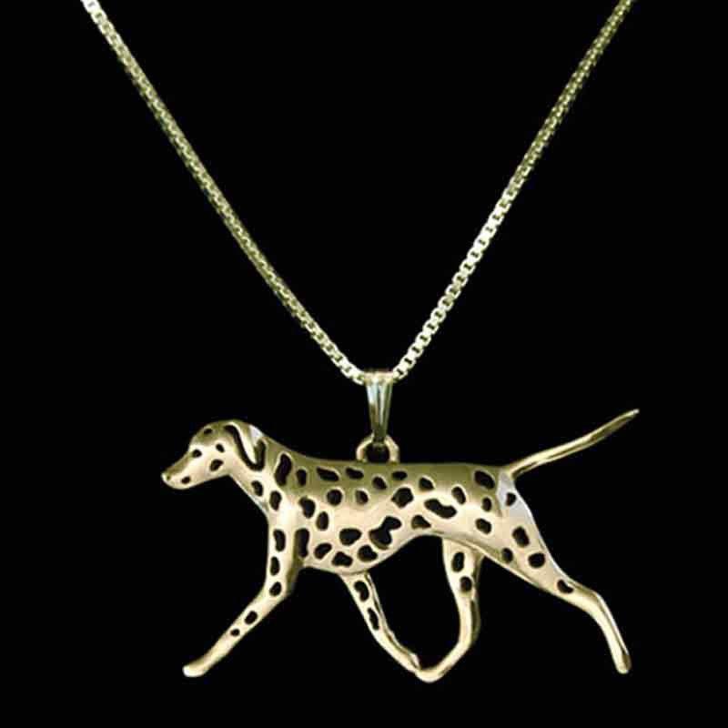 Dalmatian Dog Necklace-DogsTailCircle