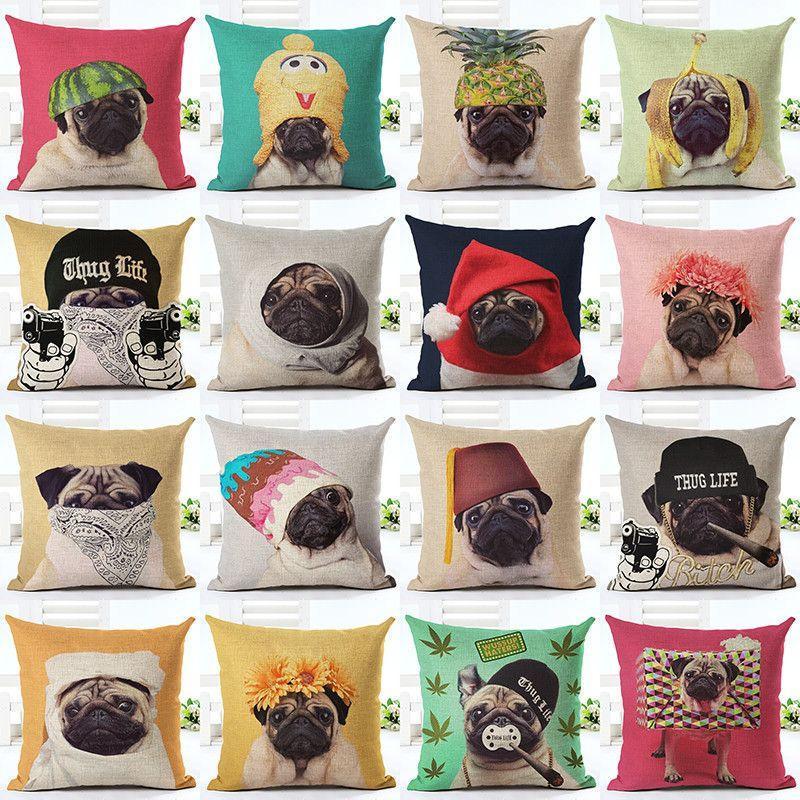 Decorative Dog Cushion Covers Throw Pillow Home Decor-DogsTailCircle