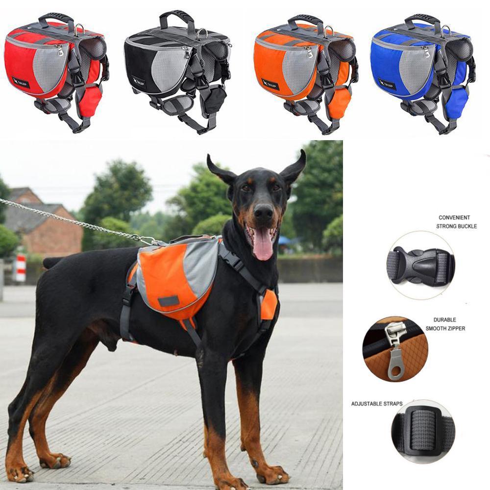 Dog Harness K9 Accessories Saddlebag Backpack-DogsTailCircle