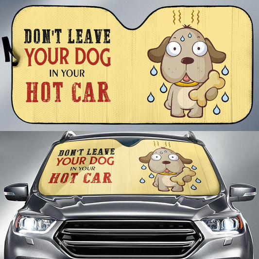 Don't Leave Your Dog in Your Hot Car - Car Sun Shades-DogsTailCircle