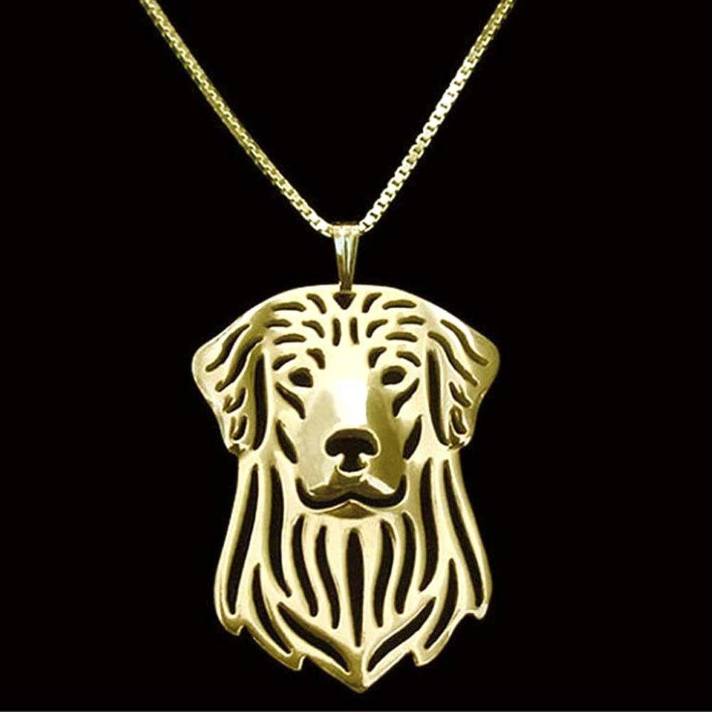 Golden Retriever Dog Necklace-DogsTailCircle