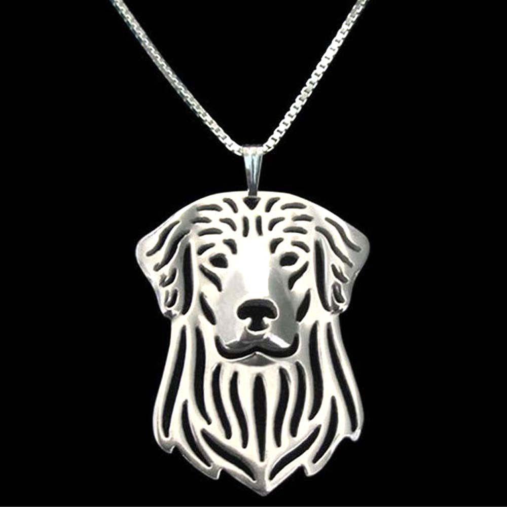 Golden Retriever Dog Necklace-DogsTailCircle