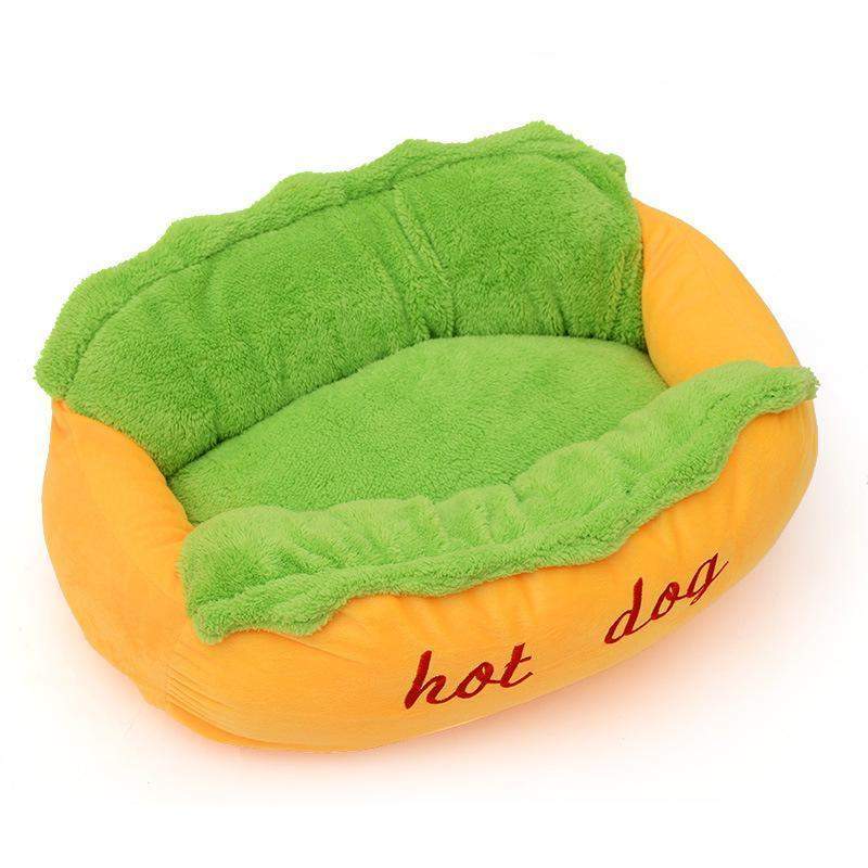 Hot Dog Pet Winter Bed-DogsTailCircle