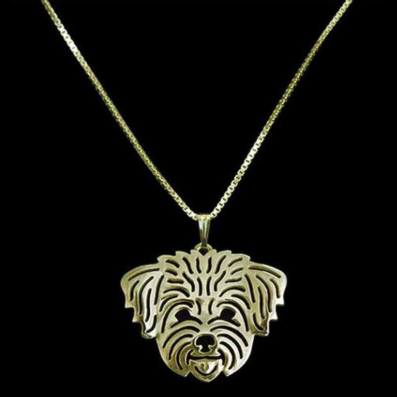 Lhasa Apso Dog Necklace-DogsTailCircle