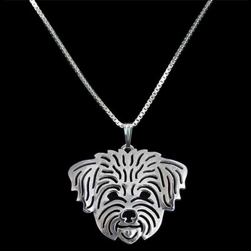 Lhasa Apso Dog Necklace-DogsTailCircle
