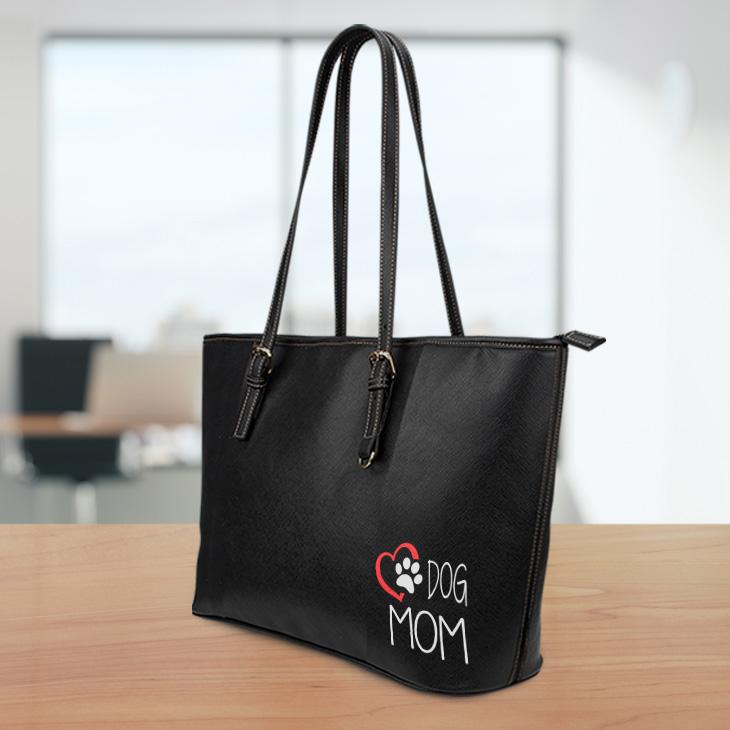 Love Dog Mom Small Tote-DogsTailCircle