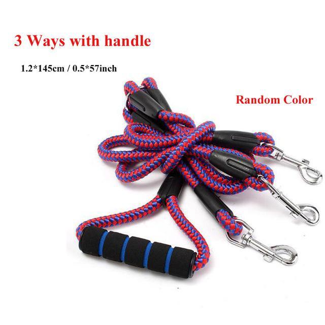 No-Tangle 2 and 3 Way Coupler Dog Leash-DogsTailCircle