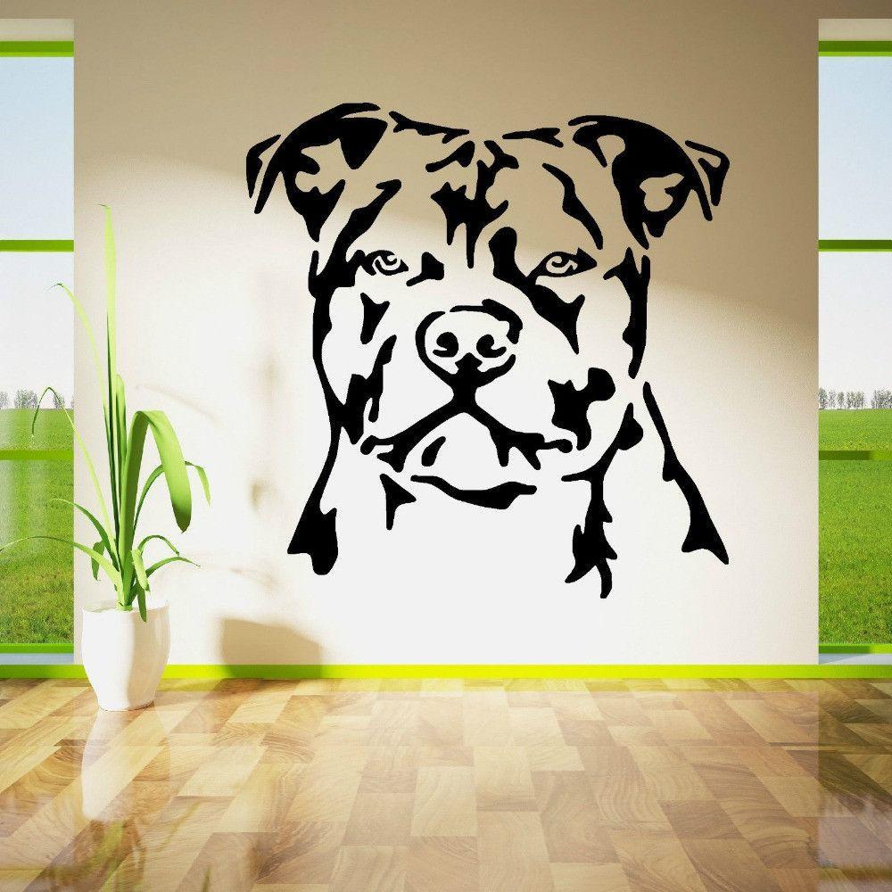Staffordshire Bull Terrier Dog Vinyl Wall Art Decal-DogsTailCircle
